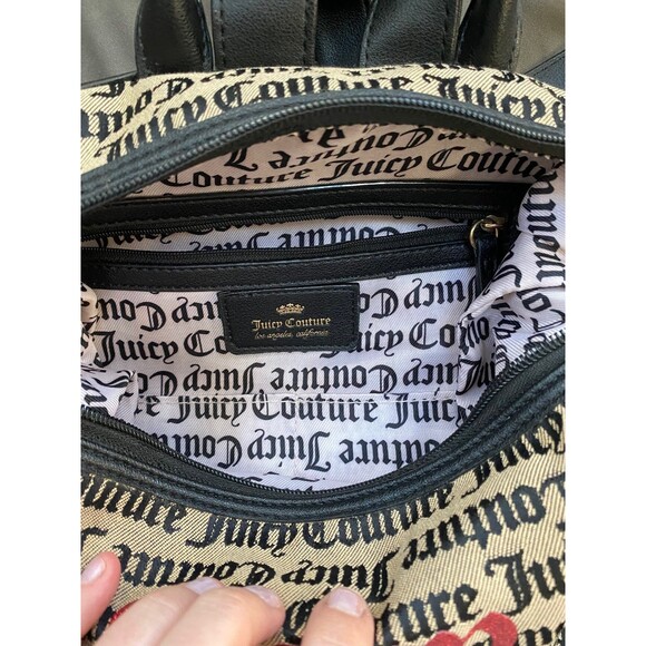 Juicy Couture all-over logo backpack pop out red glitter juicy spell out main image 4